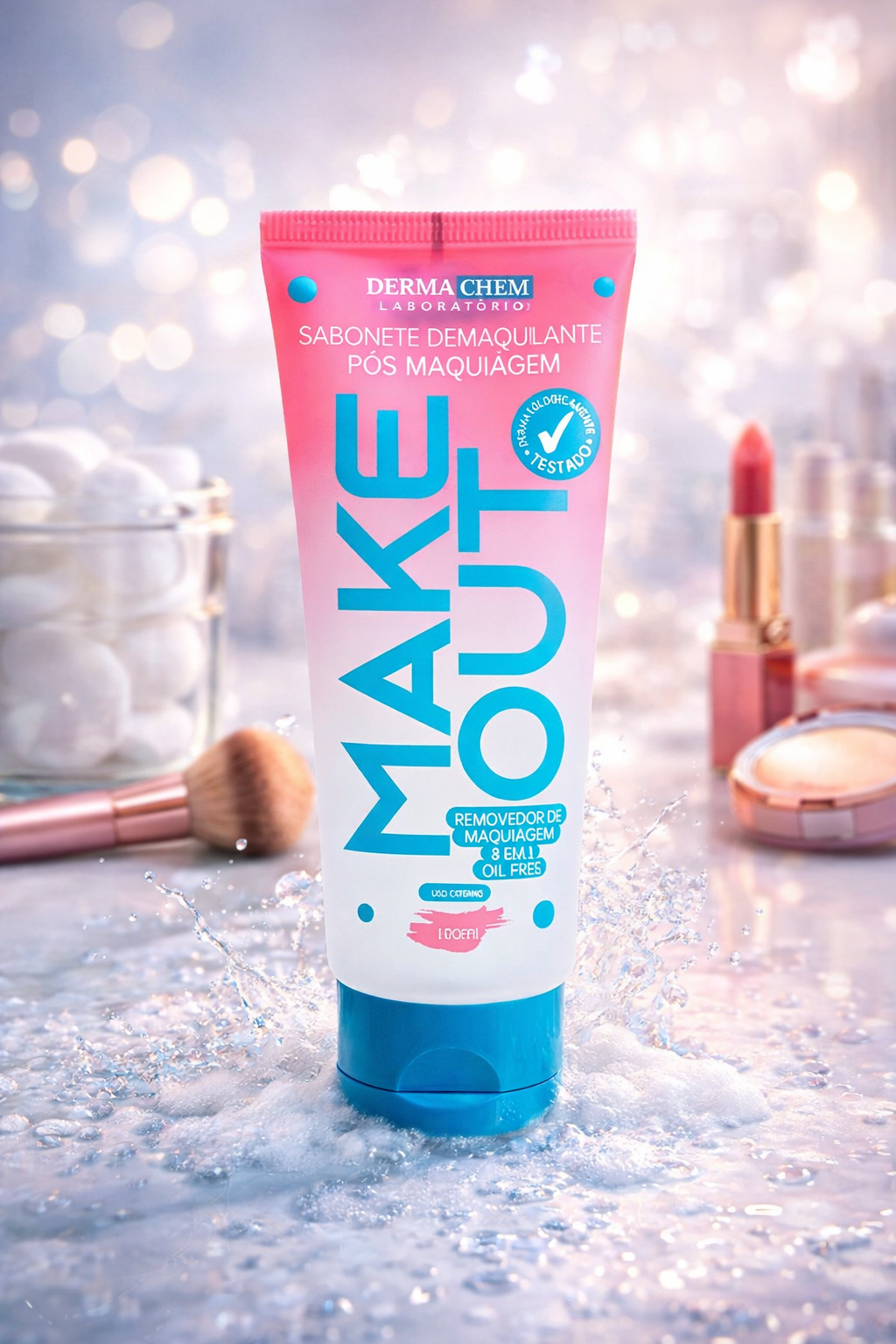 💖 Jabón Desmaquillante Make Out Dermachem - 3 en 1 Oil Free (100ml) 🫧💄