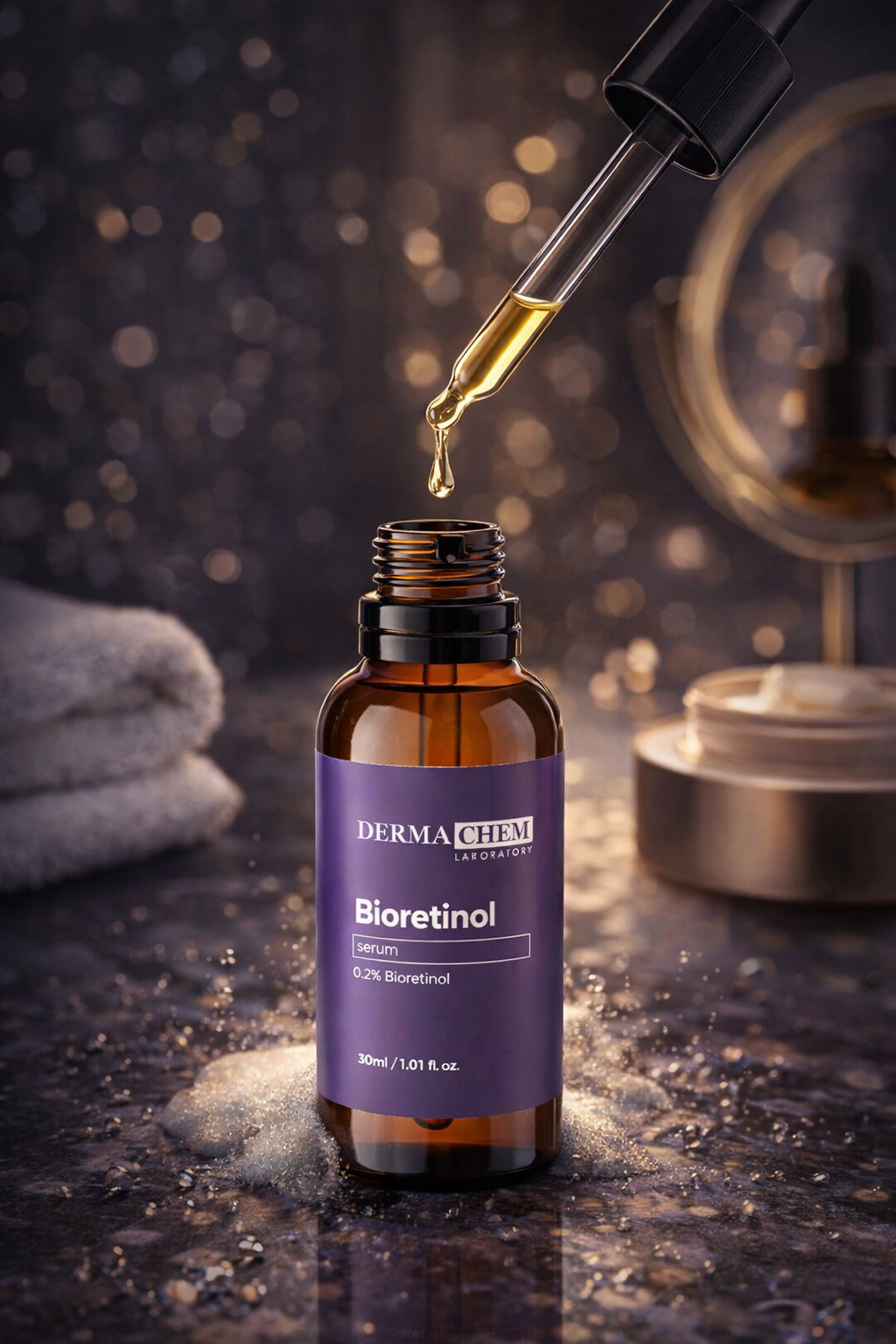 💜 Sérum Facial Bioretinol Dermachem - Renovación Celular y Antiarrugas (30ml) ✨🧬