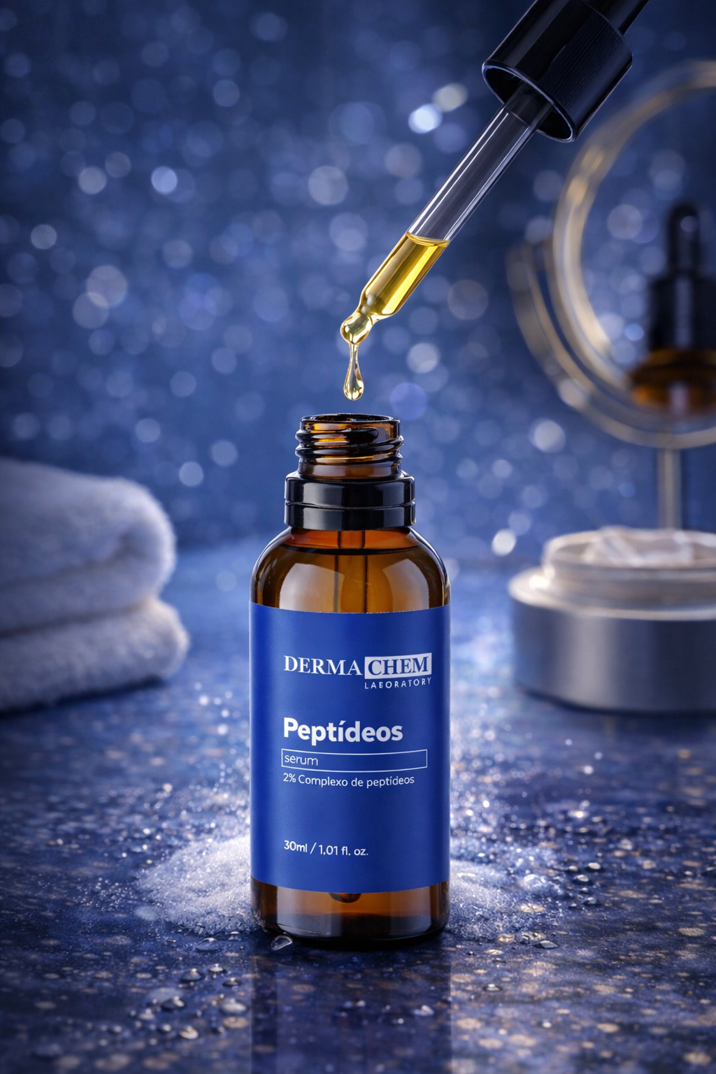 Sérum Facial Peptídeos Dermachem - Efecto Lifting e Iluminador (30ml)