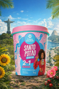 ✨ Crema Capilar Santo Potão Salva Fios 2 en 1 - Corpo Dourado (1kg) 💖🆘