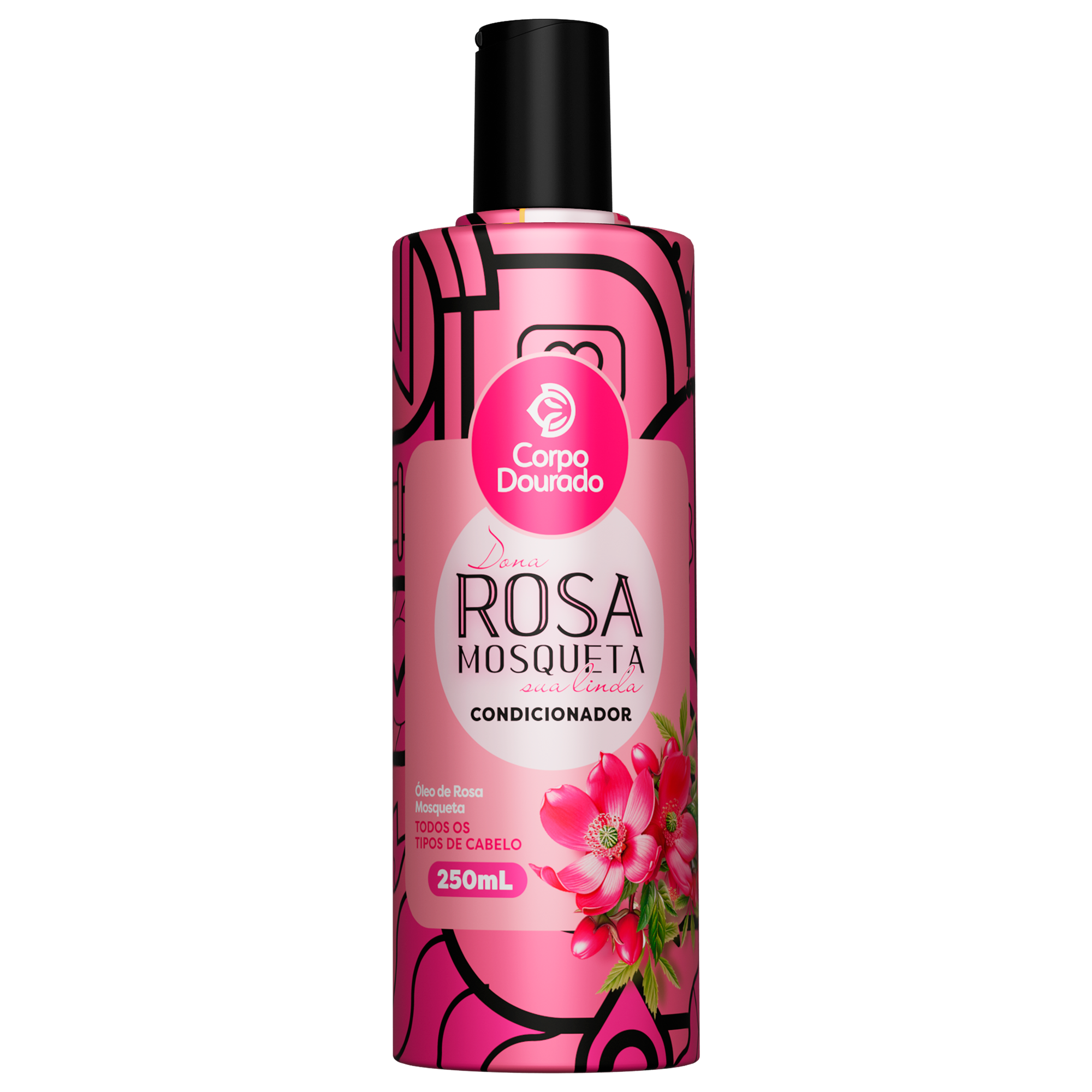 ✨ Kit Shampoo + Acondicionador Dona Rosa Mosqueta - Corpo Dourado 🌹🚿