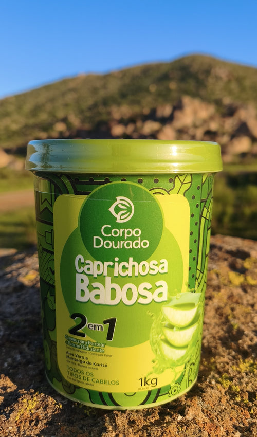 Crema Capilar Caprichosa Babosa 2 en 1 - Corpo Dourado (1kg) 🌿
