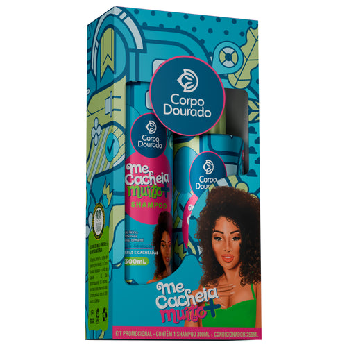 Kit Me Cacheia Muito+ (Shampoo + Acondicionador): rizos definidos, hidratados y con movimiento