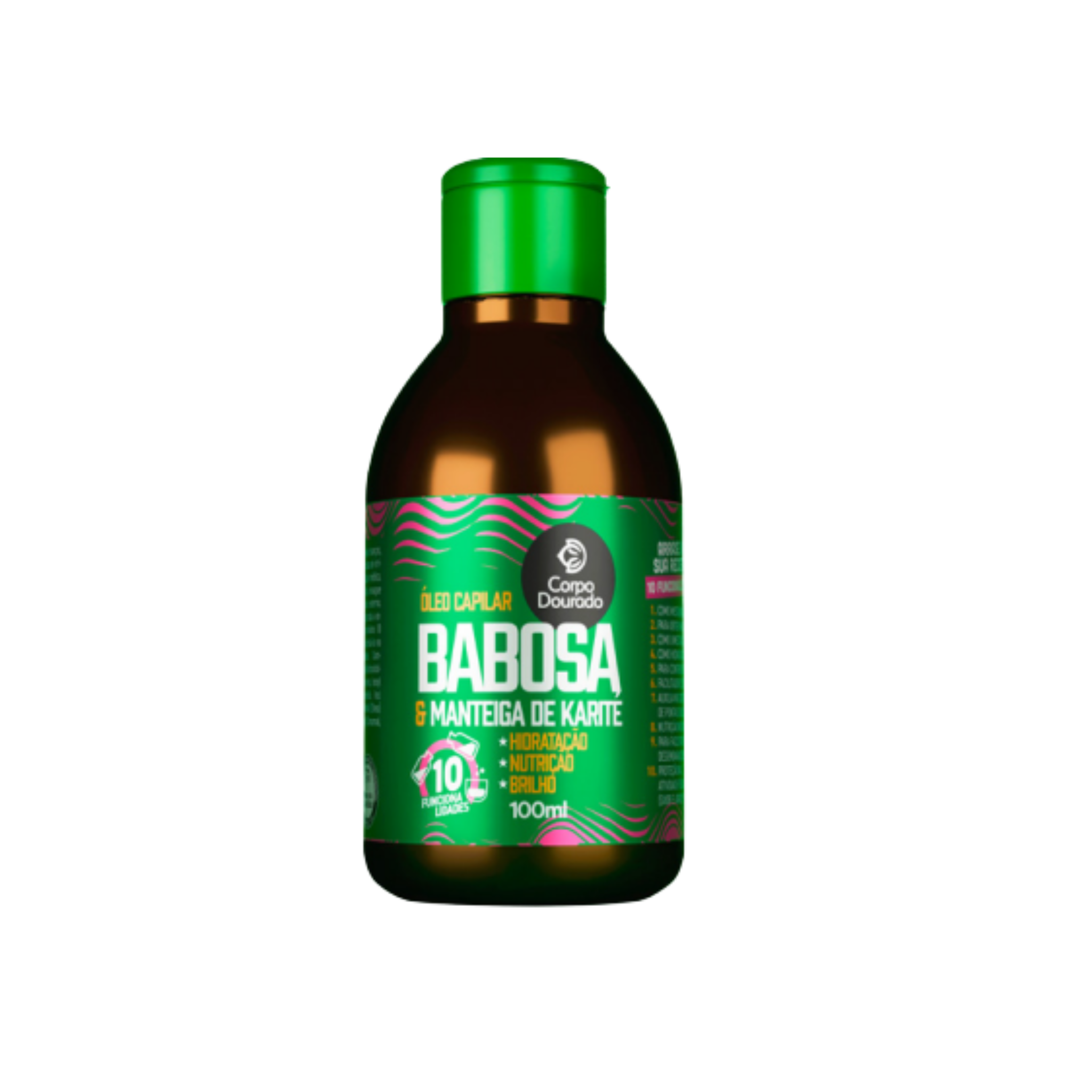 Óleo Capilar Babosa & Manteiga de Karité (100 ml) – Hidratación intensa, nutrición y brillo inmediato