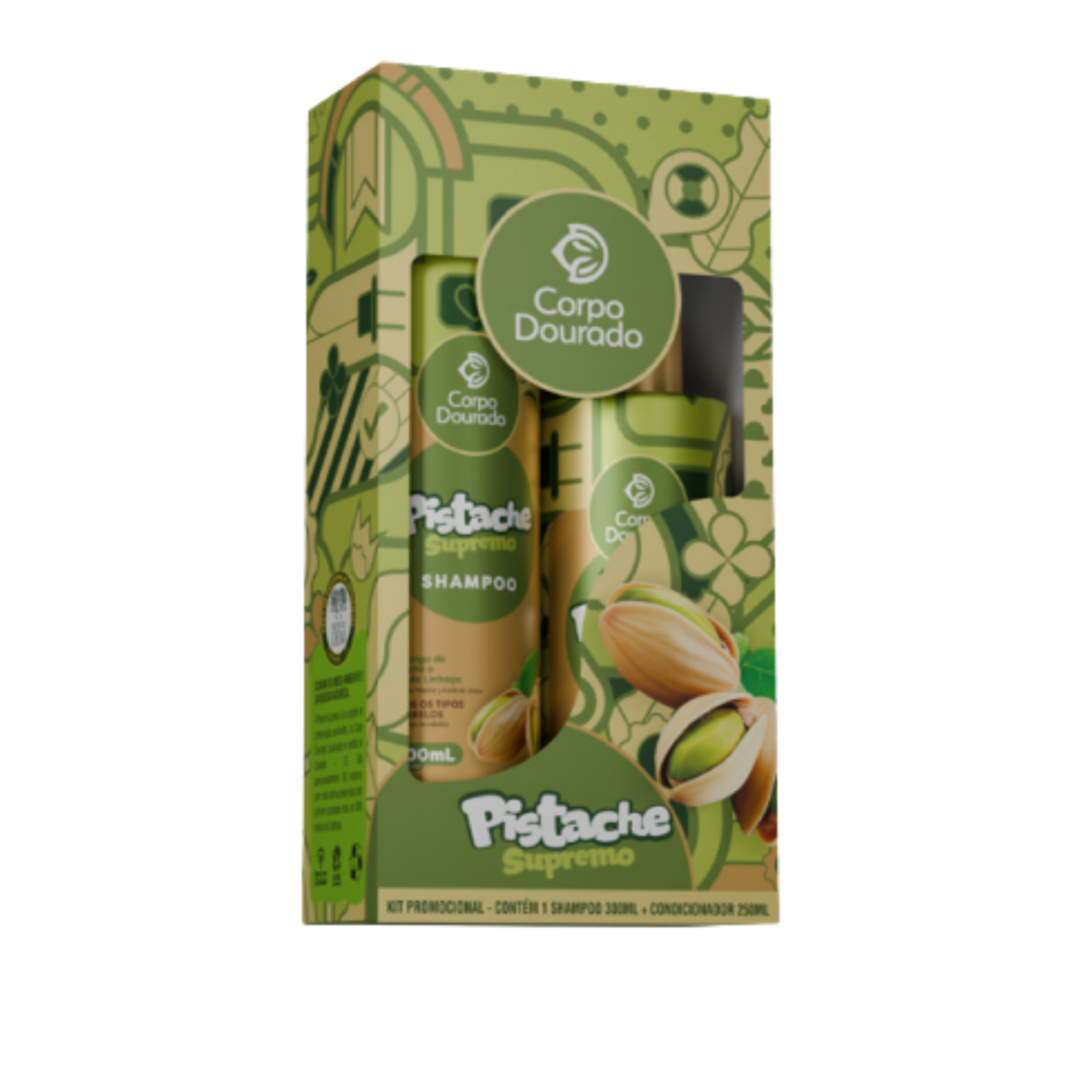 Kit Pistache Supremo Corpo Dourado