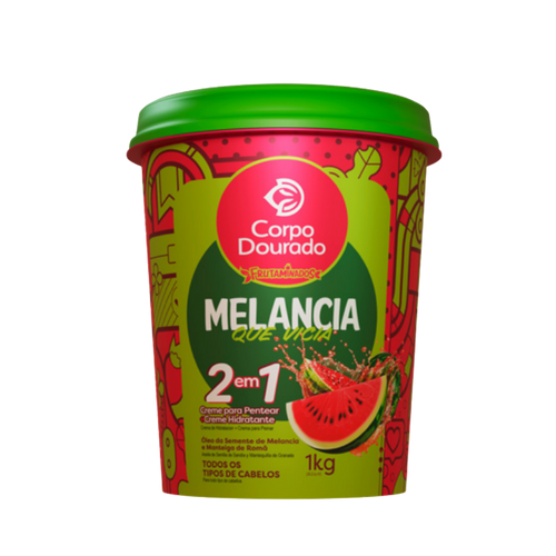 Crema Capilar 2 en 1 Melancia Que Vicia Corpo Dourado 1kg